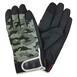 Uniworld No.2530 Fingertip Skillful Smartphone Compatible Work Gloves with Hook Hole L/10.2 inches (26 cm)