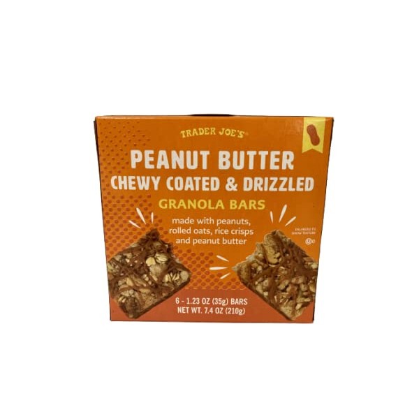Trader Joe's Peanut Butter Chewy Coated & Drizzled Granola Bars