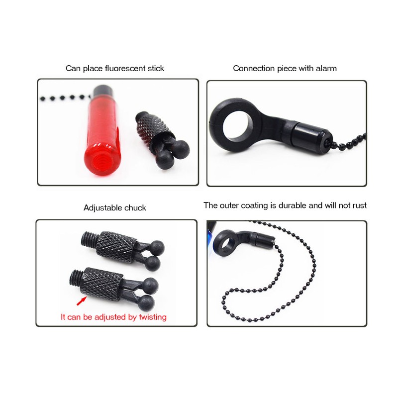 4pcs Fishing Alarms Fishing Hangers Bobbins Drop Off Indicators