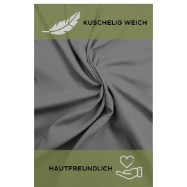 Adventure Xperience Roof Tent Accessories Fitted Sheet 240 x 160 cm Cuddly Microfibre Fitted Sheet for Roof Tents 160-165 x 220-240 Overlength: Grey, 160 x 240 cm