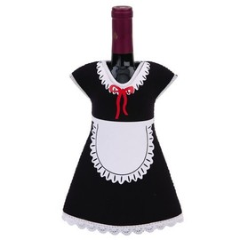 Shop123go-Cooler Custume Pary Butler Wine Bottle Jacket, Black