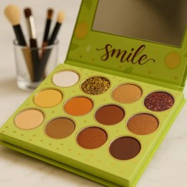 Paleta De Sombras Aguacate Cute 12 Colores, Glitter Y Espejo                                                                                          
