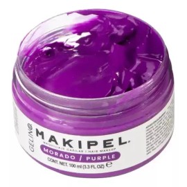 Gelino Makipel Morado 100ml - Maquillaje Temporal Para El Cabello