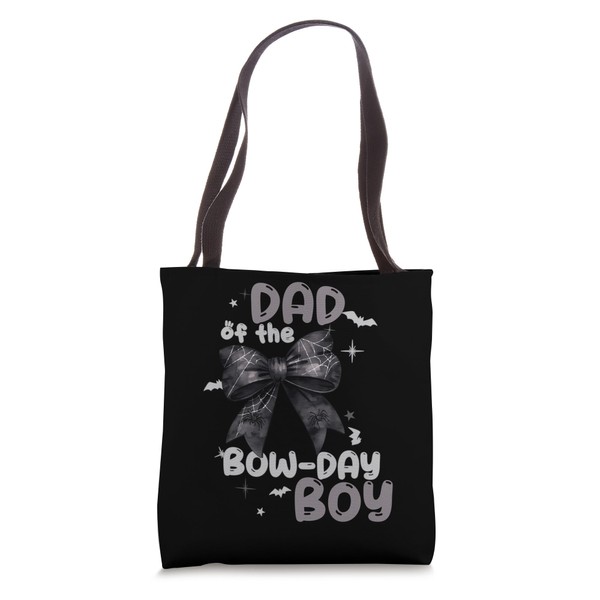 Dad Of The Birthday Boy Spider Web Bow Halloween Group