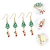 COLLBATH Elegant Xmas Earring Set Vines Design Christmas Stick Ear