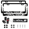 2 Pack Tri-Color 3 Colors Offroad Mountain Aluminum License Plate