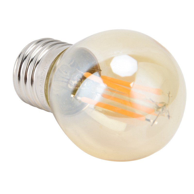 6Pcs Vintage LED Light Bulb Gold Glass Dimmable G45 E27