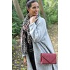 styleBREAKER 01017082 Women's Scarf with Leo Pattern, Coloured Stripes and