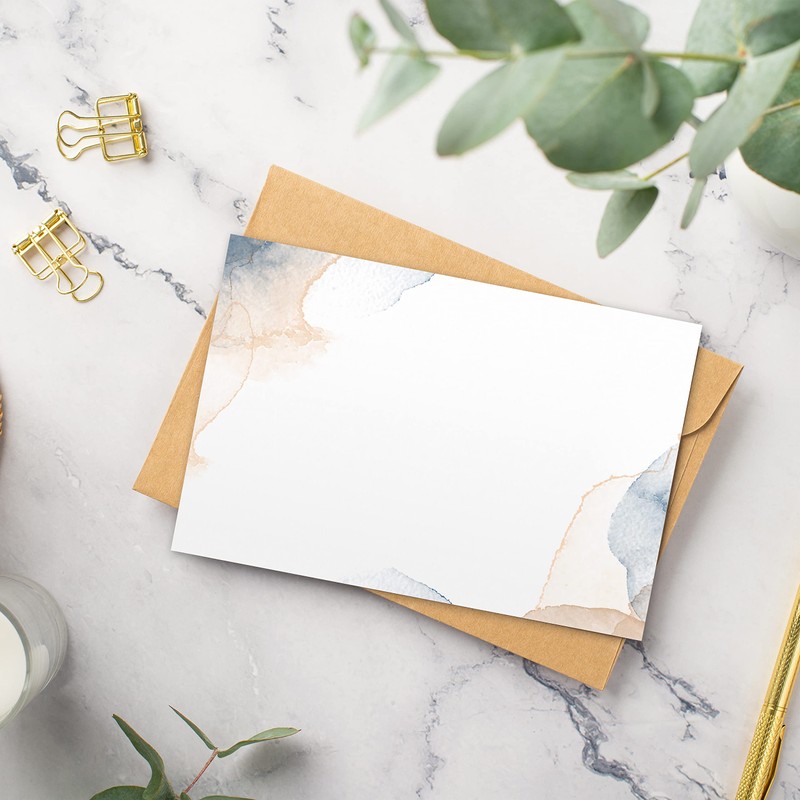 50 x Letter Paper DIN A5 Printed on Both Sides