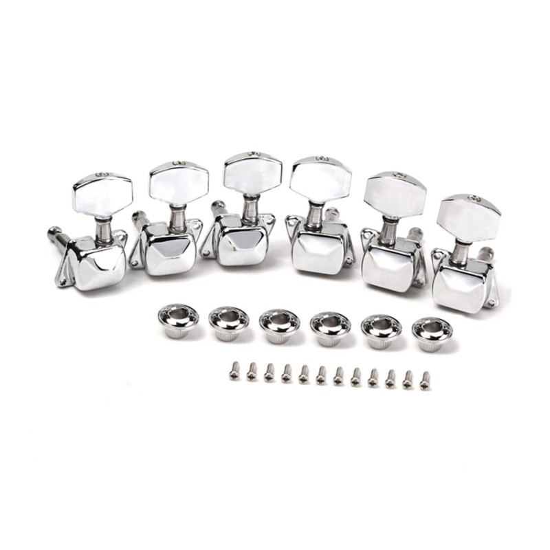 Kisangel Banjo Tuning Pegs 6pcs 3l3r for Acoustic Guitar Machine