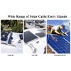 Slocable Solar Cable Entry Gland with 10Ft 10AWG Soft Copper