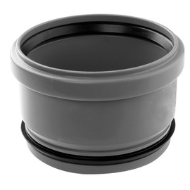 Airfit 125110IR Internal Waste Water Reducer PP for HT/KG Pipe Concentrated DN 125 x 110 mm Grey