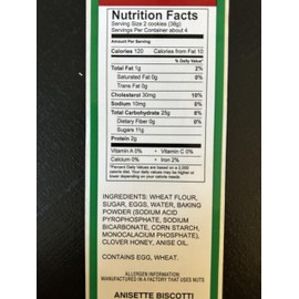 San Paolo Cookies - Anisette Biscotti - 16oz - 2 Packs