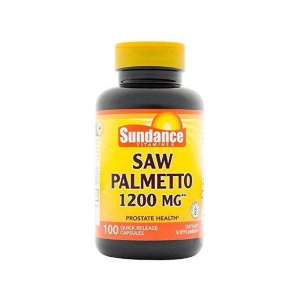 Sundance Vitamins Saw Palmetto 1200 mg - 100 Capsules, Pack of 4