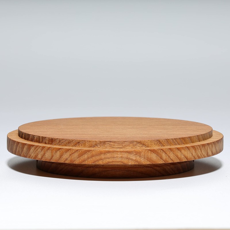 CAMPING MOON S-MG-2P Shela Cup Lid Walnut Solid Wood Coaster