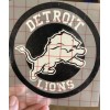 Detroit Lions Decal White And Black