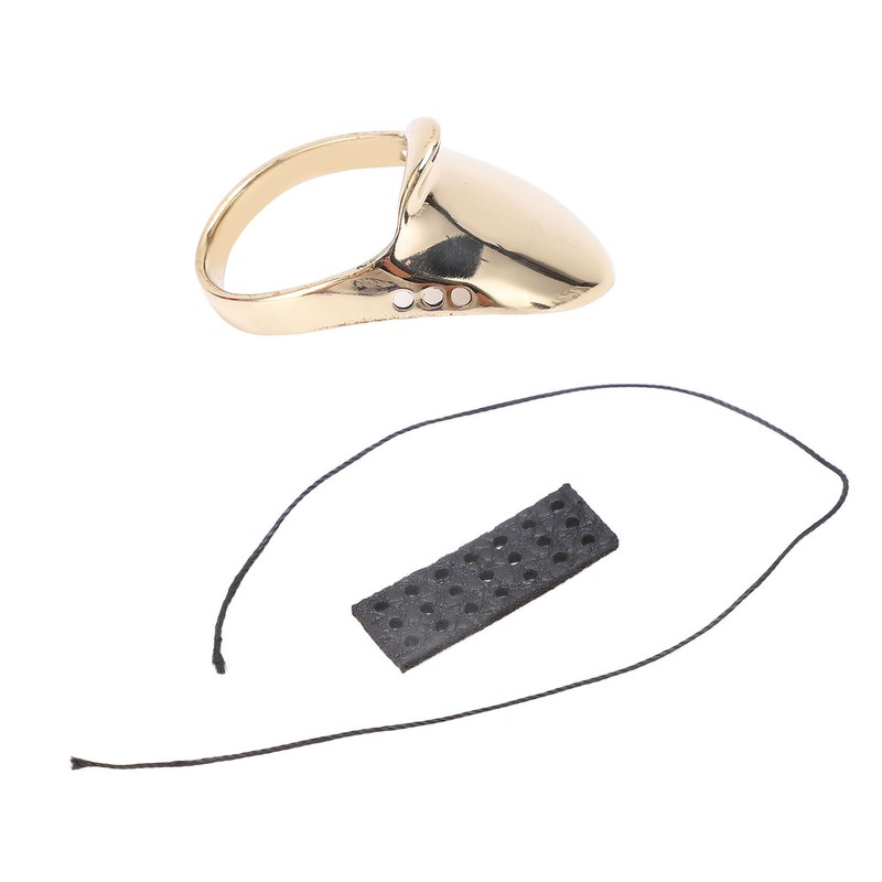 Brass Archery Thumb Ring Portable Finger Protector with Anti Lost