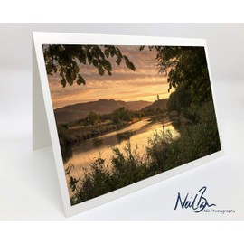 Neil Barr The Wallace Monument Stirling - Scotland Greeting Card by Scottish Landscape Photographer Blank Inside