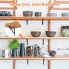 Nuogo 40 Pack Heavy Duty Shelf Brackets Bulk Metal Floating