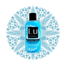 LatinUs Beauty, Lock The Look Crema para Peinar con Keratina Vegana para Cabello Manejable y Estilizado, 8 oz