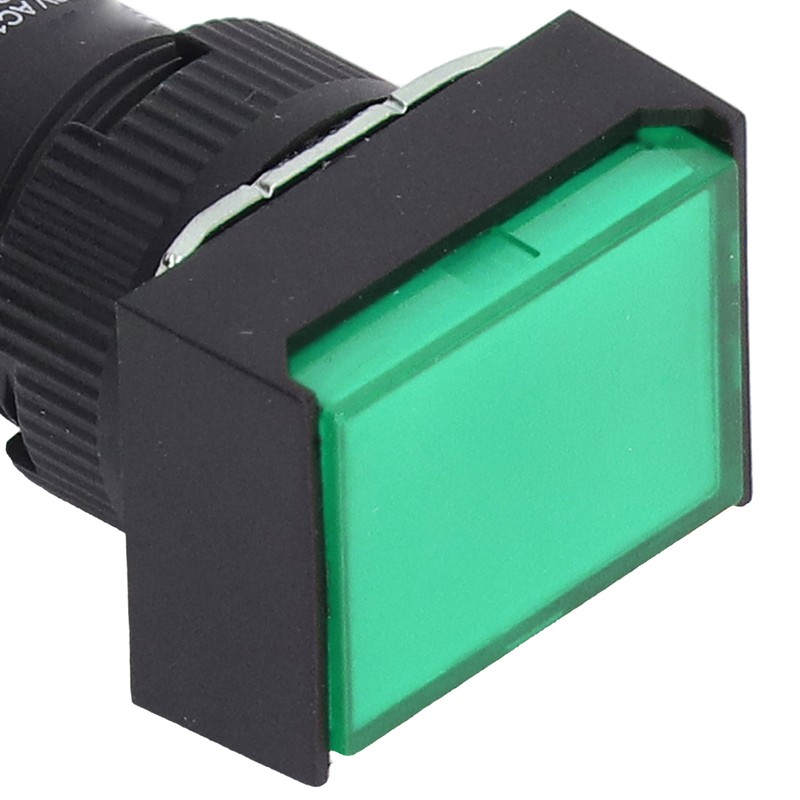 25Pcs Squares Push Button Switch ABS Brass Self Locking with