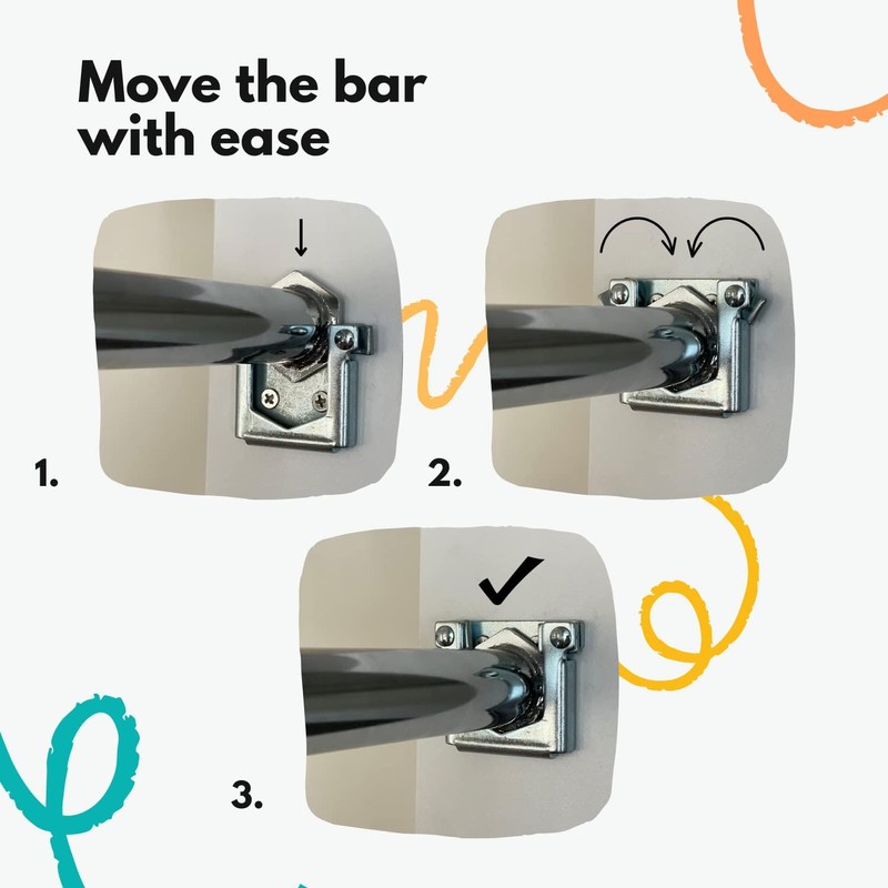 Brackets for DreamGYM Doorway Pull-up Bar - Chin-up Bar -