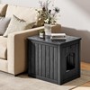Cat Litter Box Enclosure, Resin Hidden Litter Box Furniture Side