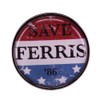 HUAQIGUO 1986 Ferris Bueller's Day Off Red Enamel Brooch Pin