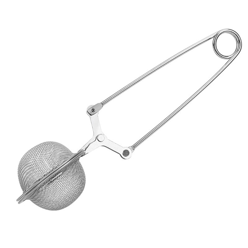 ANCLLO 4 Pack Snap Ball Tea Strainer with Handle for