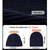 Wool Fisherman Beanies for Men Women, Short Knit Fall Winter