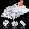 2 Pack 13.6x45.2 Inch Lace Rectangular Table Runner,White Dresser Scarf