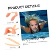 VORCOOL Swimming Nose Clip with String Comfortable Soft Latex Plugs