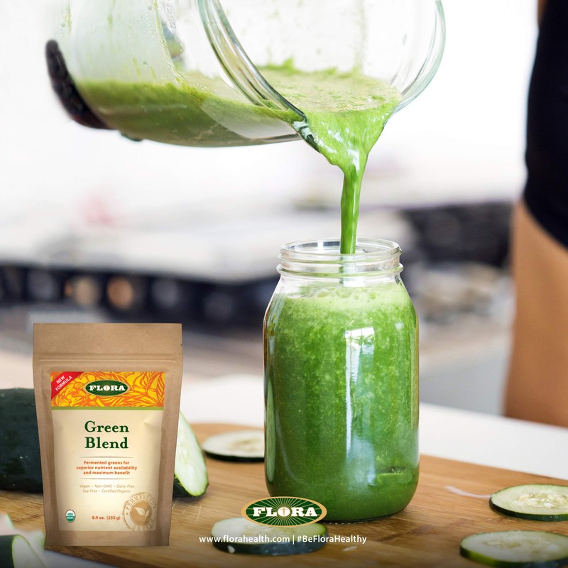 Flora - Green Blend Fermented Grasses, Whole Foods and Superfoods,