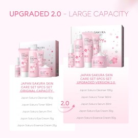 Laikou Set Cuidado Piel Kit Rutina Mujeres Facial Adolescentes Niñas Regalo Limpiador