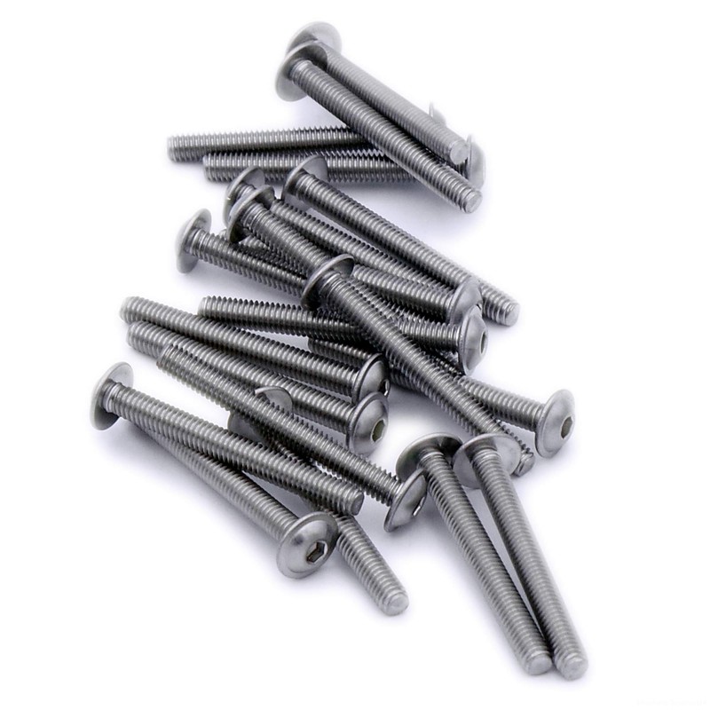 M6 (6mm x 35mm) Flanged Hex Socket Button Machine Screw