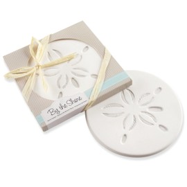 Kate Aspen Shore Sand Dollar - Posavasos (Color Blanco