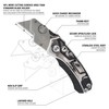 Olympia Tools 33-125 Turbofold Stainless Steel Utility Knife
