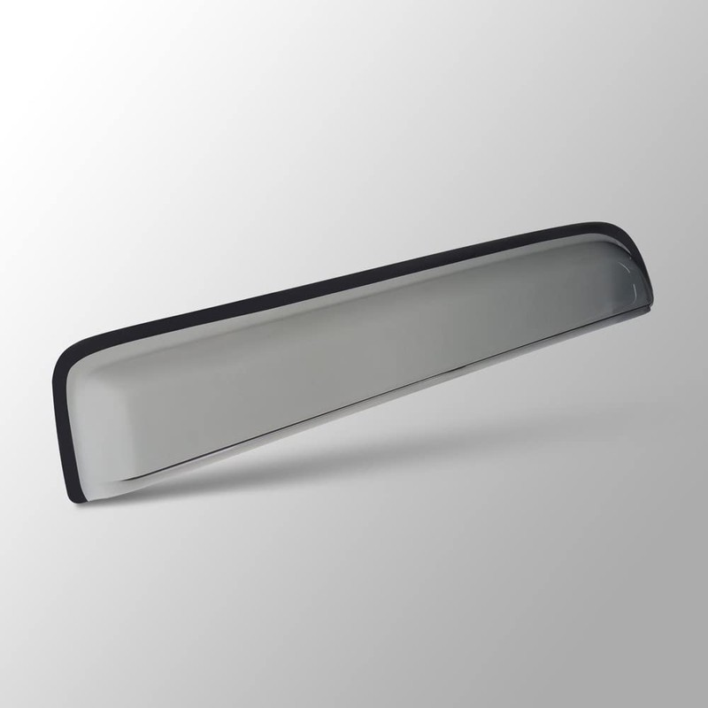 Puermto Side Window Wind Deflector, 2pcs Out-Channel Tape-On Dark Smoke