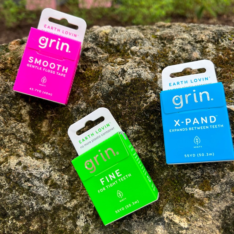 GRIN Smooth Floss Box, Gentle Floss Tape, 43.7 Yards (40M),