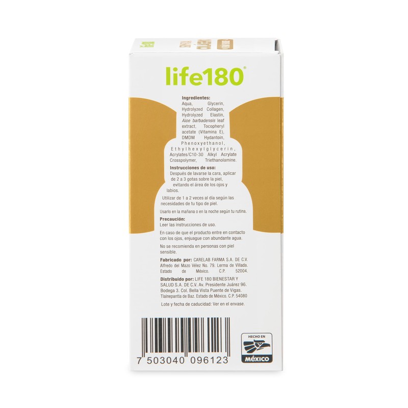 Serum Colágeno Facial Life180 de 50ml Suero Cuidado de la