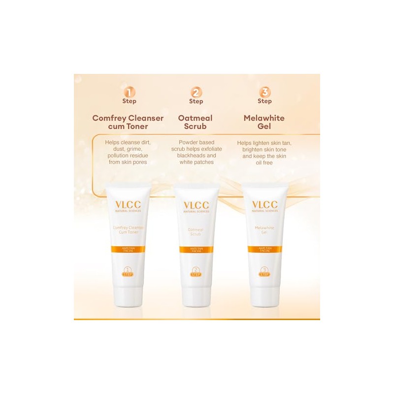 Vlcc Kit Facial Anti Bronceado Incluye Productos Cuidado Piel Tono