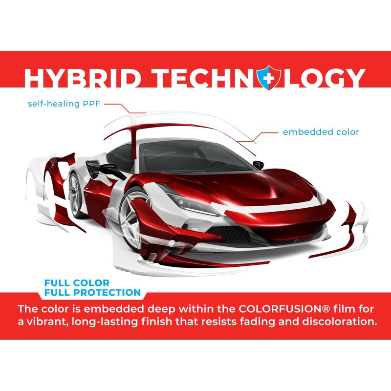 ColorFusion PPF by VViViD, Gloss Sinister Red Dry Apply PPF