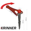 Krinner Vario Drill Parasol Stand Parasol Holder Ground Dowel Red
