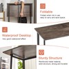 VECELO Folding Desk 31.5 Inch Writing Desk Home Office Sturdy
