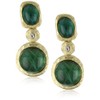 Kenneth Jay Lane Satin Gold Clip-On Button or Drop Earrings
