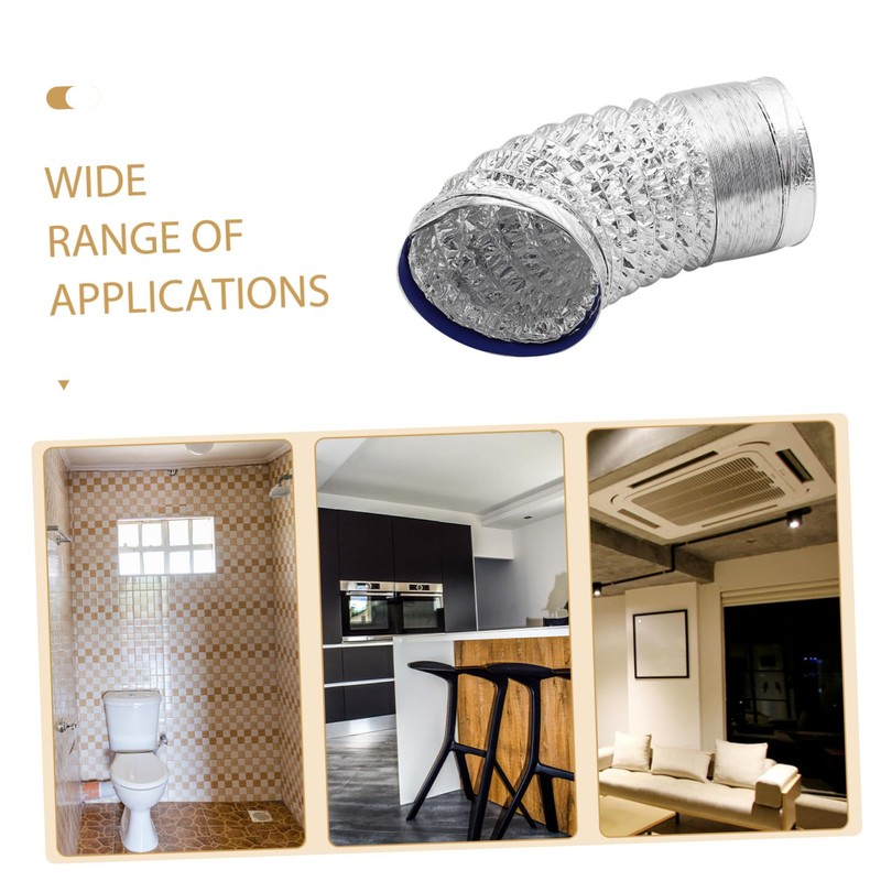 Mipcase Fire Resistant Aluminum Foil Ventilation Hose Diameter Flexible Duct