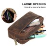 Leather Pencil Case, Large Retro Pencil Case, Multifunctional Pencil Case,