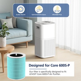Core 600S Toxin Absorber Replacement Filter for LEVOIT Core 600S & Core 600S-P Air Purifier, 3-in-1 True HEPA and Activated Carbon Filter, Core 600S-RF-TX，2 Pack
