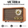 Victrola Retro Wood Bluetooth Radio with Built-in Speakers, Elegant &
