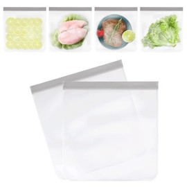 8 PCS Reusable Freezer Gallon Bags, Reusable Freezer Bags Food Bags, 28 * 28CM, for Marinate Meats, Fruit, Snack, Home Organization, Eco-Friendly